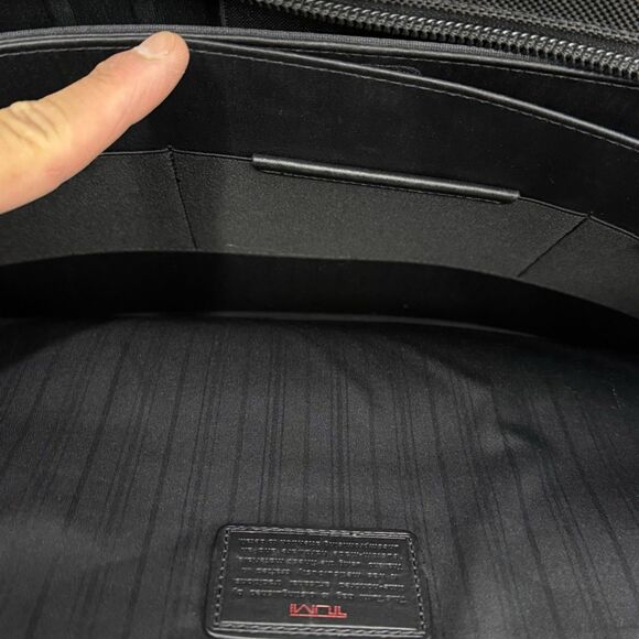 Tumi Alpha Expandable Briefcase Carry Laptop Bag Nylon Black 26160DH - Picture 14 of 15
